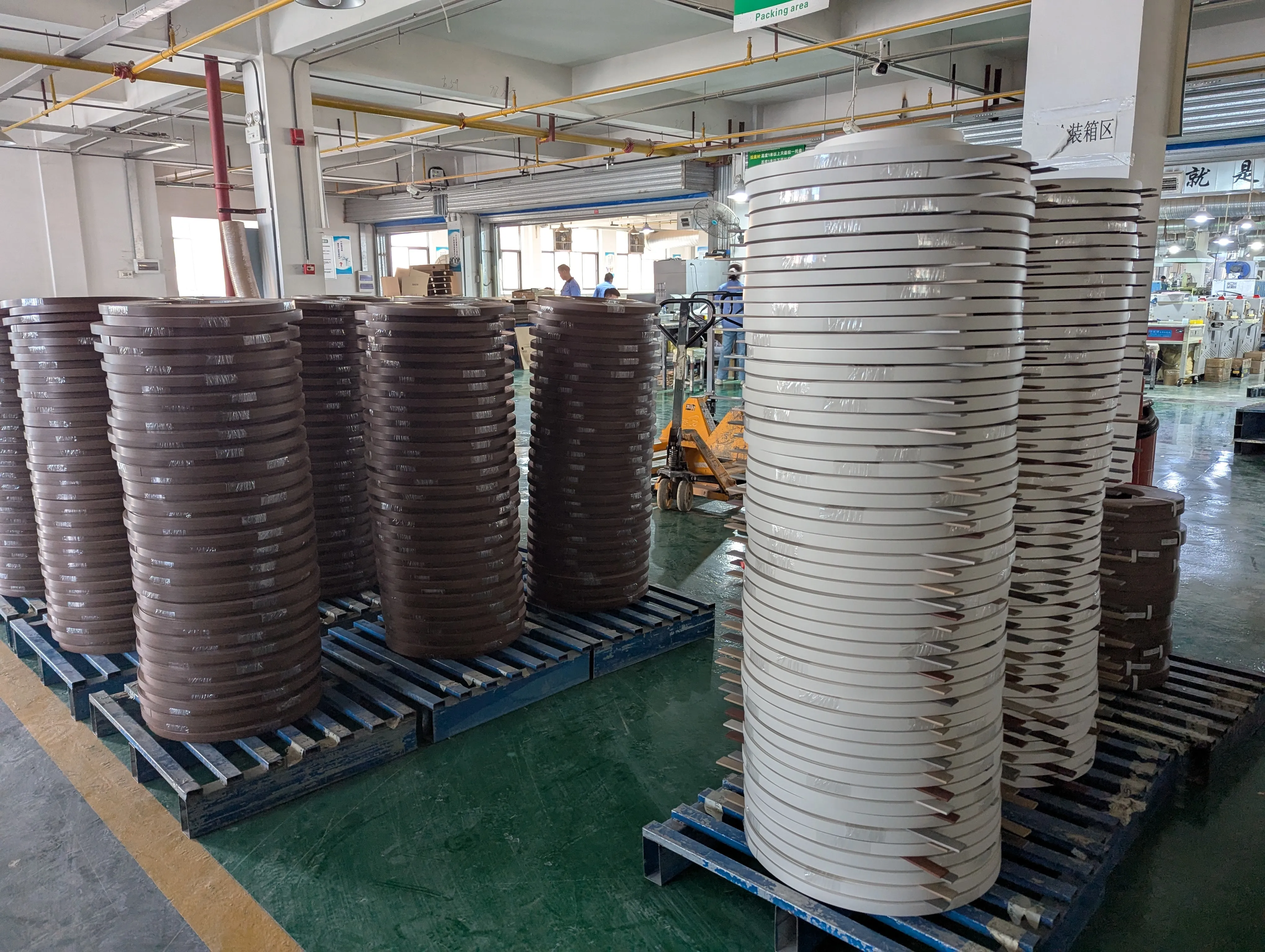 Factory and warehouse support for PVC edge banding orders