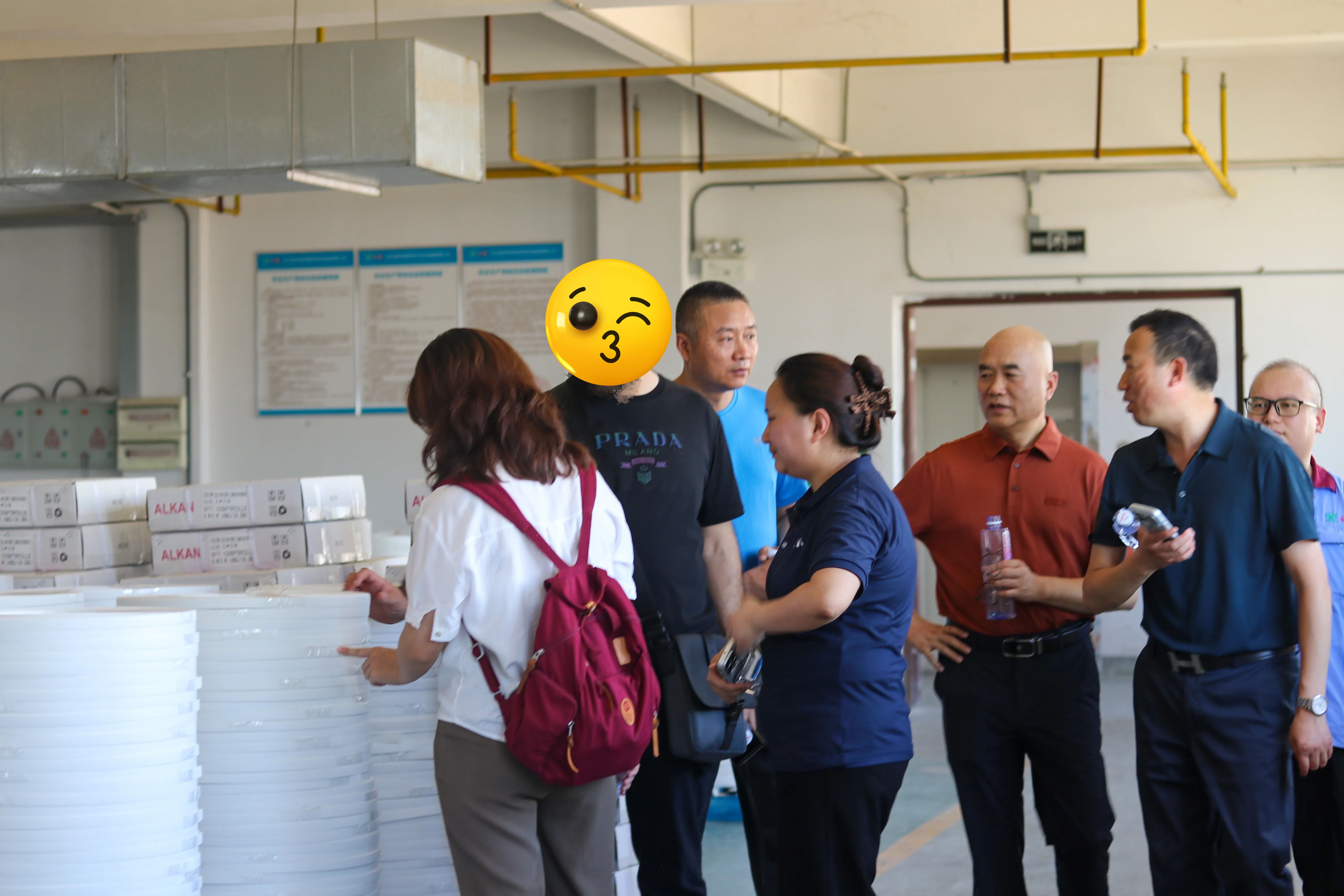 Our Lebanese partners continuing the factory visit